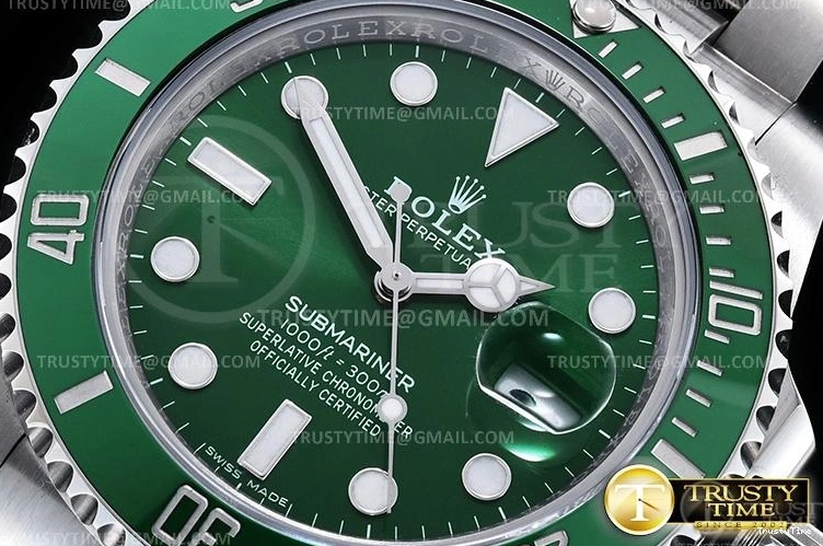 0412 Sustainable ROLSUB0288 – Submariner 116610LV 904L SS SS Green V2S ZZF SA 1039